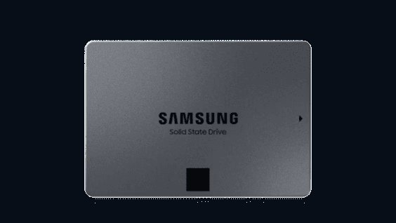 Product photograph of the SSD 870 QVO.