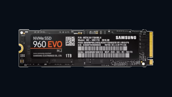 Product photograph of the SSD 960 EVO.