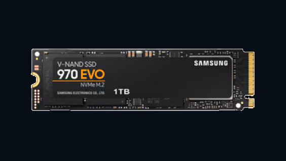 Product photograph of the SSD 970 EVO.