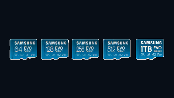 Reference image: Semiconductor's microSD Card EVO Select is available in capacities of 64GB, 128GB, 256GB, 512GB and 1TB.