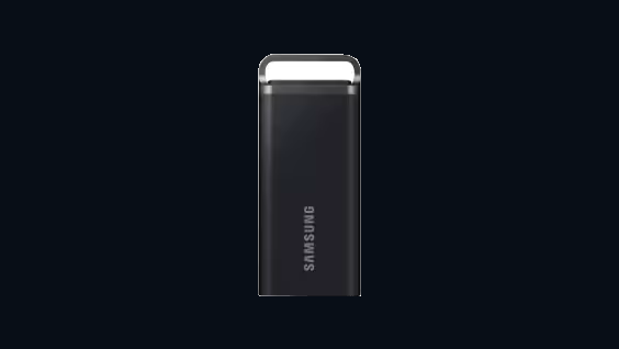 Product photograph of the Portable SSD T5 EVO.