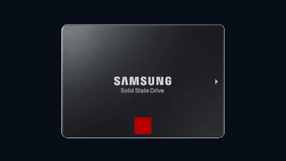 Product photograph of the SSD 850 PRO.