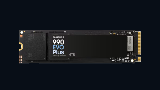 Product photograph of the SSD 990 EVO Plus.