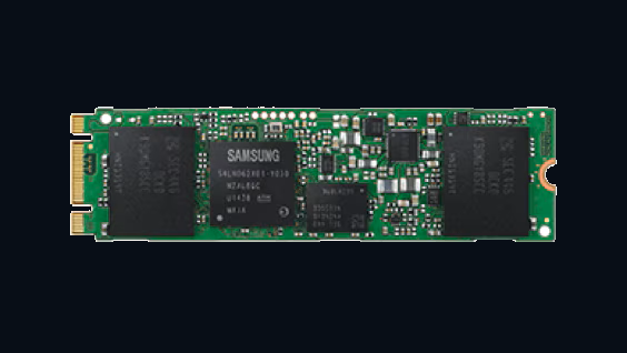Product photograph of the SSD 850 EVO M.2.